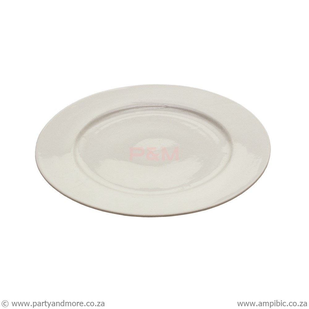 Dinner Plates Round Cream