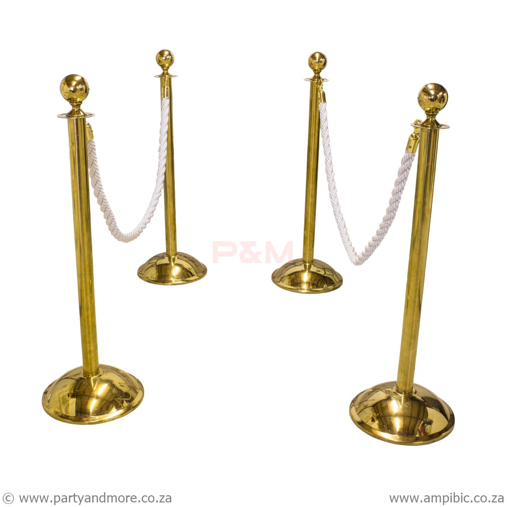 Stanchion Poles - Gold