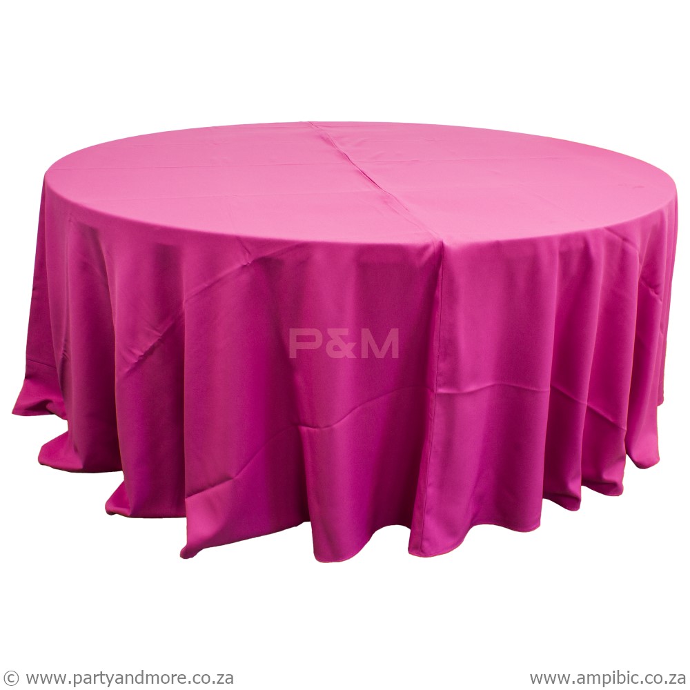 Tablecloth - Round Pink