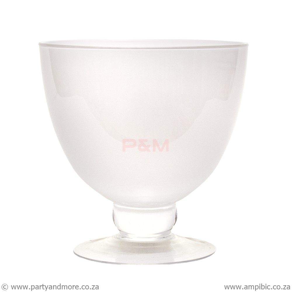 Vase White Glass Bowl