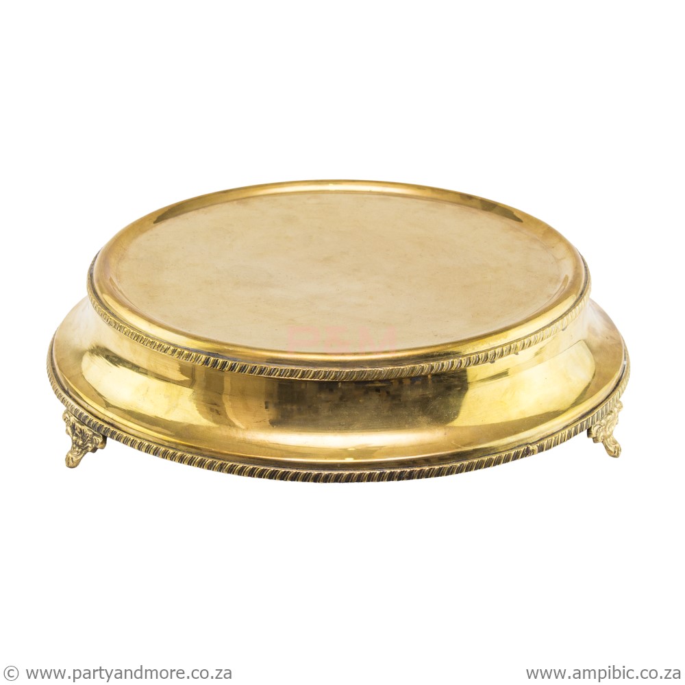 Cakestand round gold