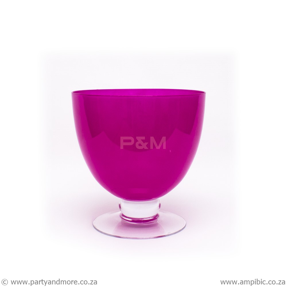 Vase Pink Glass Bowl
