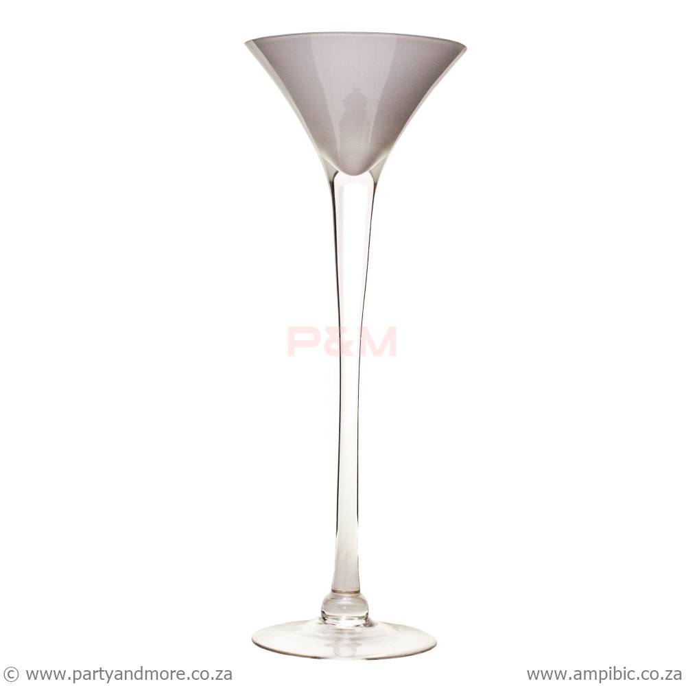 Candle holder V shaped Glass