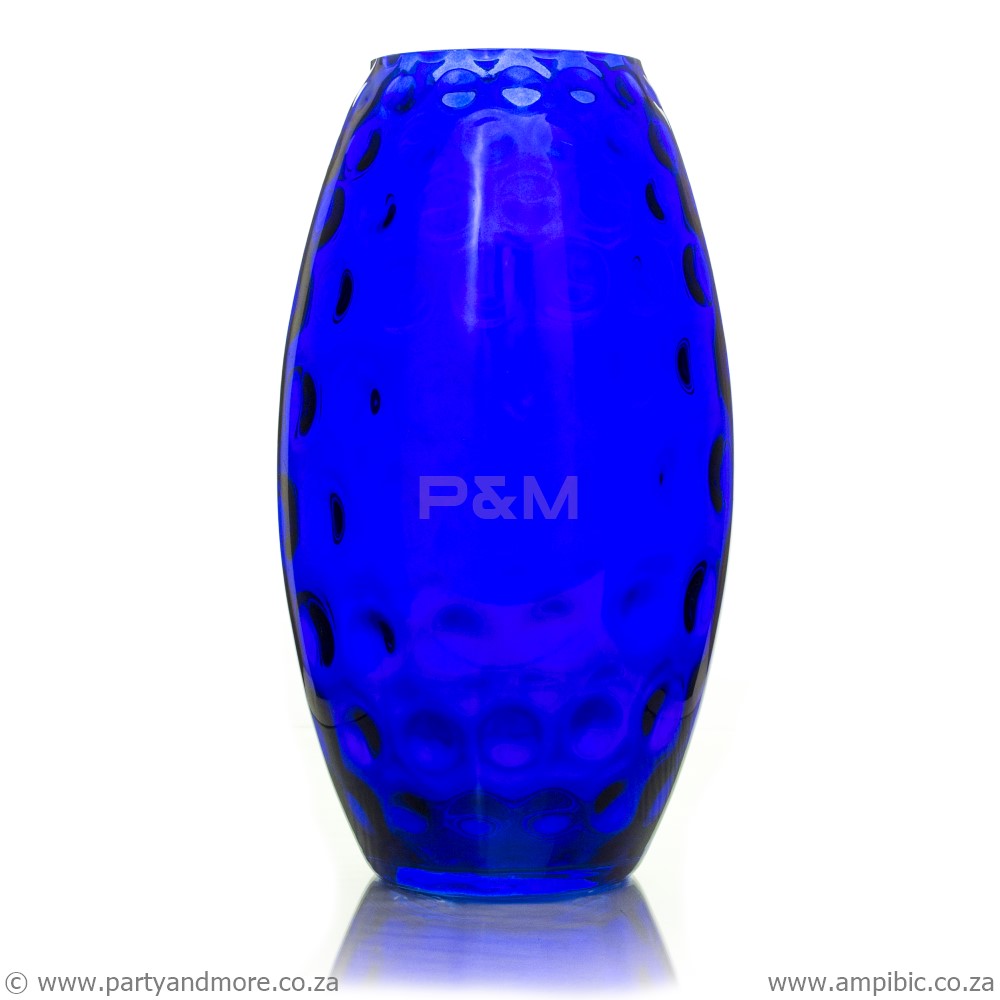 Vase - Dimple Blue