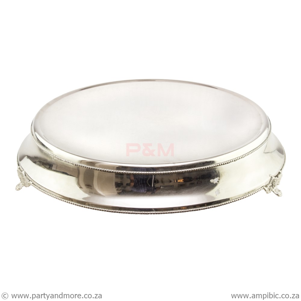 Cakestand round silver