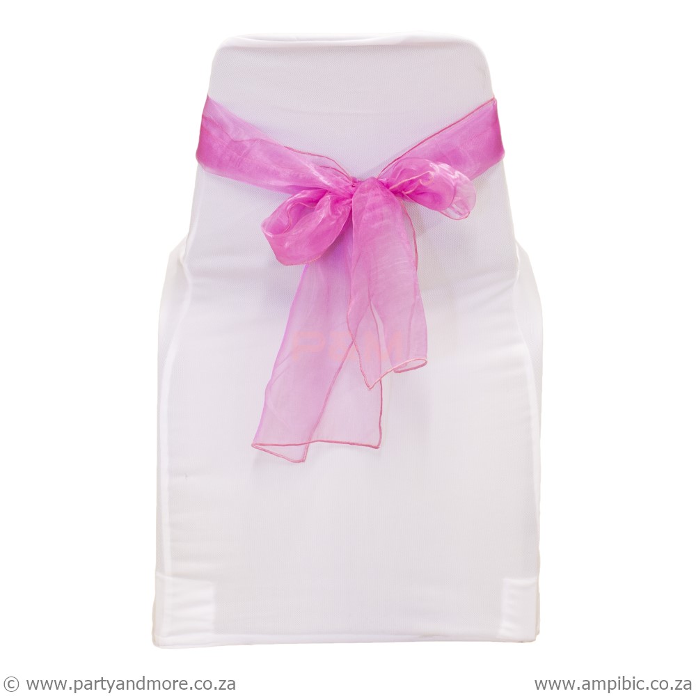 Organza Cerise Pink chairties