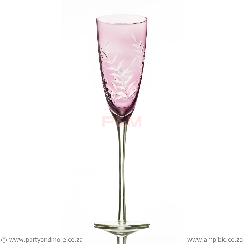 Pink Delux Champagne Flute glass