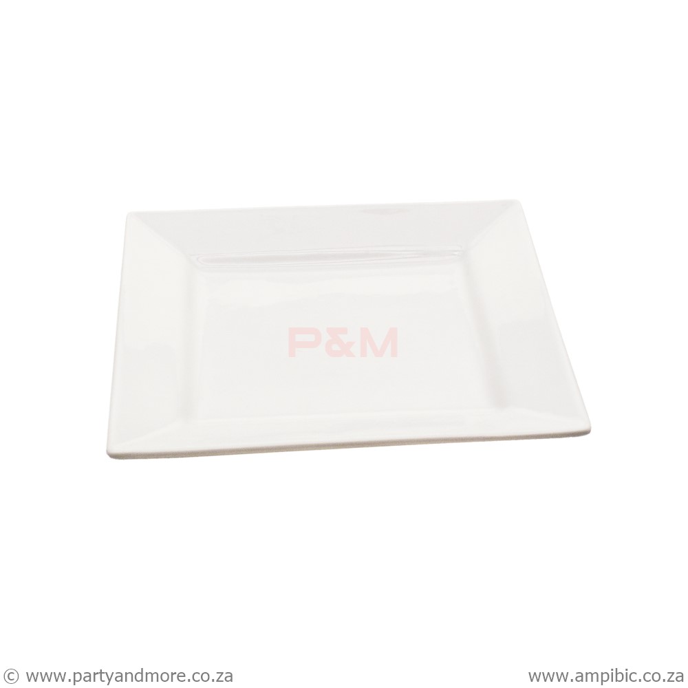 Dinner Plate Square white